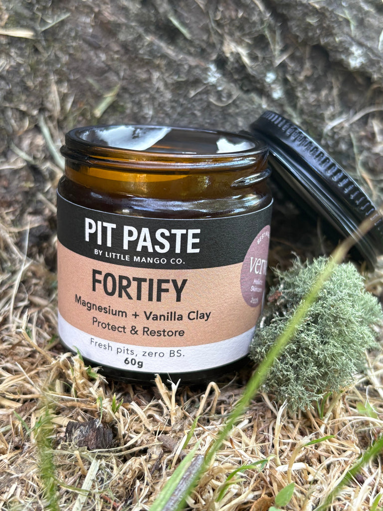 Pit Paste – Fortify (Magnesium & Vanilla Clay) – Baking Soda Free Pit paste