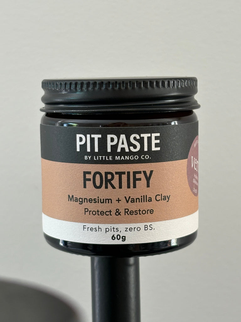 Pit Paste – Fortify (Magnesium & Vanilla Clay) – Baking Soda Free Pit paste